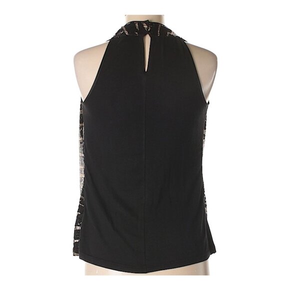 Debbie Shuchat Zebra Print Sequined Sleeveless Blouse Small - Picture 10 of 11